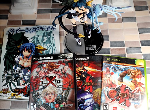Guilty Gear games and Queen's Gate book