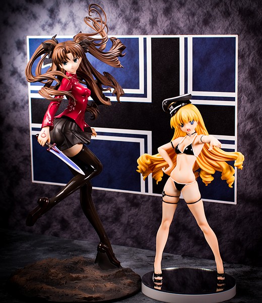 Retia Adolf and Rin Tohsaka, both sculpted by Ken Yokota