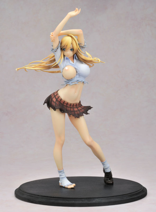 Sonsaku Hakufu Ikki Tousen torn student uniform unpainted figure model resi...